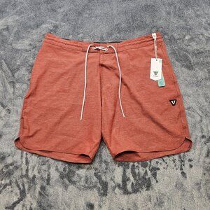 Vissla Stoke'm 17.5" Board Shorts Mens 38 barn red quick dry hybrid Hemp NWT